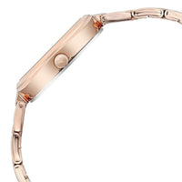 Fastrack Gold Dial Stainless Steel Strap Analog Watch for Women