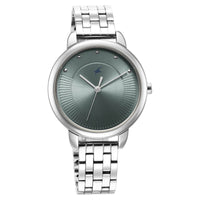 Fastrack Stunners Quartz Analog Blue Dial Metal Strap Watch for Girls