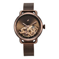 Fastrack Automatics Brown Dial Stainless Steel Strap Watch for Girls