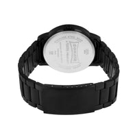 Sonata Quartz Analog with Day and Date Black Dial Stainless Steel Strap Watch for Men