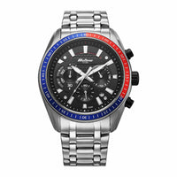 Titan Octane Round Dial Stainless Steel Chronograph Watch for Men