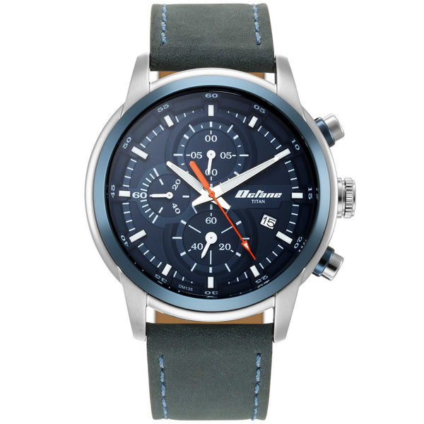 Titan Octane Blue Dial Chronograph Watch for Men