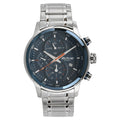 Titan Octane Blue Dial Silver Stainless Steel Strap Chronograph Watch for Men