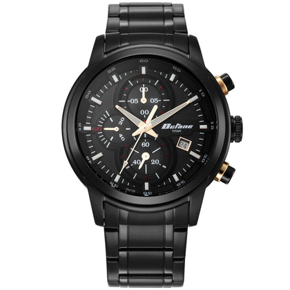 Titan Octane Black Dial Chronograph Watch for Men