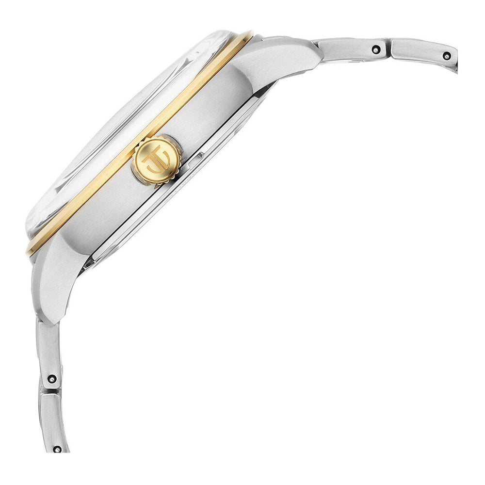 Titan Golden Heart Skeletal Automatic Analog with Silver Dial Dual-Tone Stainless Steel Strap Watch for Men