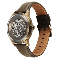 Titan Brown Dial Leather Strap Automatic Watch for Men