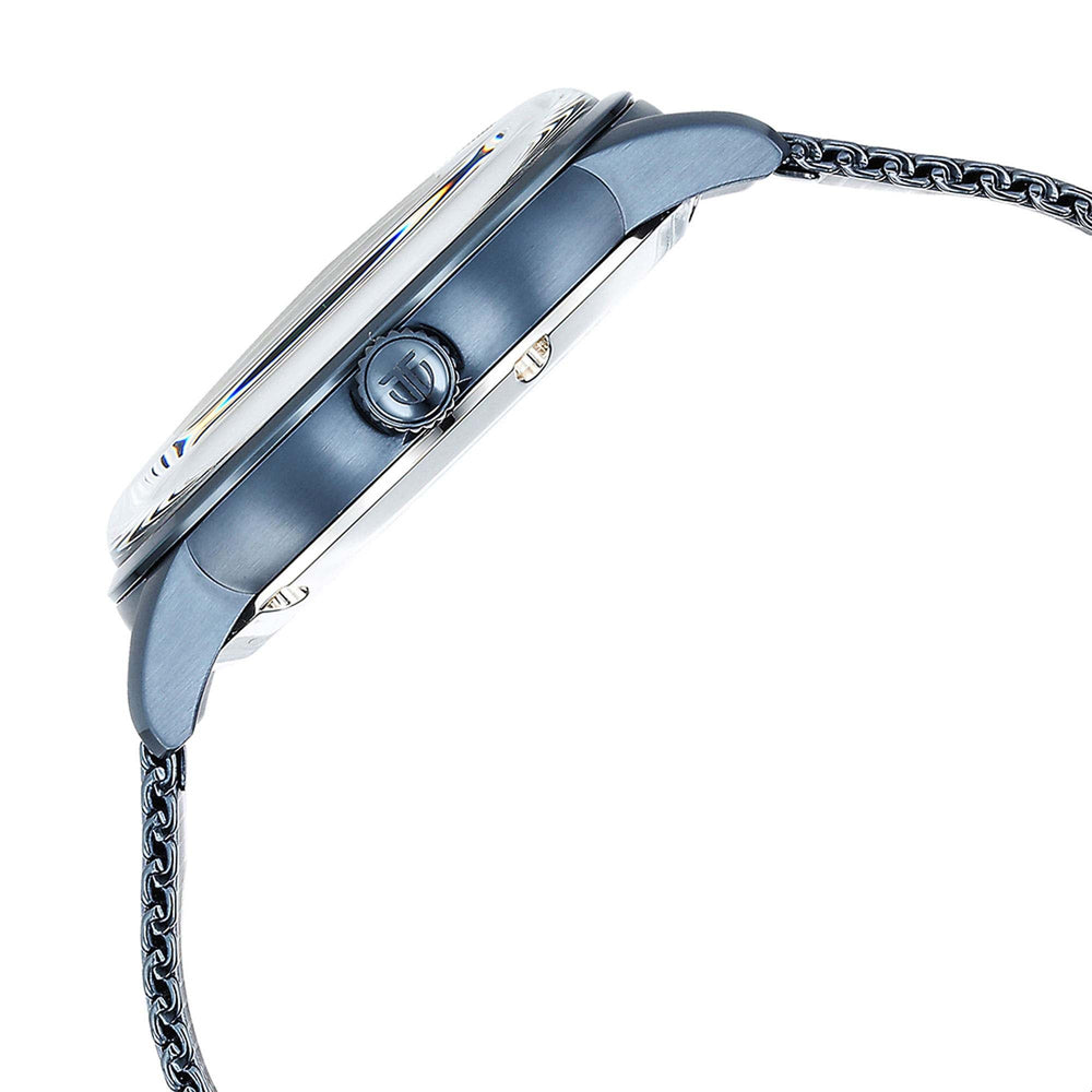 Titan Mechnaical Blue Dial Analog Stainless Steel Strap Watch for Men