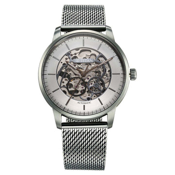 Titan Silver Dial Grey Stainless Steel Strap Automatic Watch for Men