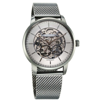 Titan Silver Dial Grey Stainless Steel Strap Automatic Watch for Men