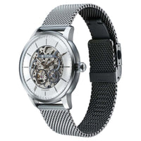 Titan Silver Dial Grey Stainless Steel Strap Automatic Watch for Men
