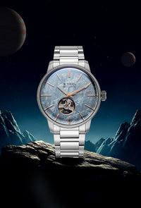 Titan Stellar Meteorite Open-Heart Dial Automatic Watch