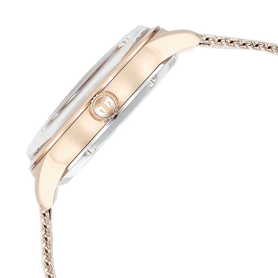 Titan Silver Dial Gold Stainless Steel Strap Analog Quartz Watch for Men