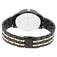 Titan Regalia Opulent Black Dial Multifunction Stainless Steel Strap watch for Men