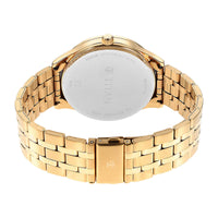 Titan Green Dial Gold Stainless Steel Strap Multifunction Watch for Men