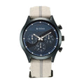 Titan Blue Dial Grey Nylon Strap Multifunction Watch for Men