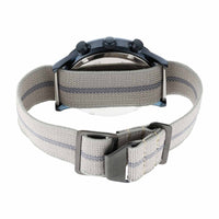 Titan Blue Dial Grey Nylon Strap Multifunction Watch for Men