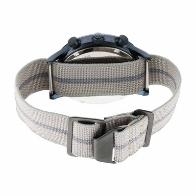 Titan Blue Dial Grey Nylon Strap Multifunction Watch for Men