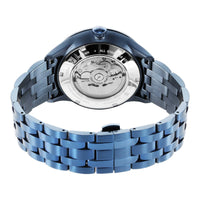 Titan Metal Mechanicals Blue Dial Blue Stainless Steel Strap Watch for Men