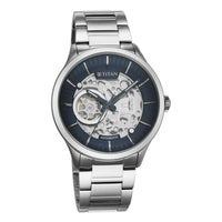 Titan Blue Dial Silver Stainless Steel Strap Automatic Watch for Men