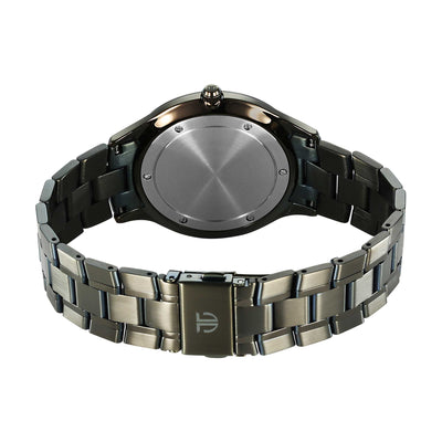 Titan Clasique Slim Quartz Analog with Date Brown Dial With Two Toned Color Stainless Steel Strap Watch For Men