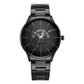 Titan Black Dial Stainless Steel Strap World Time with Date Watch for Men
