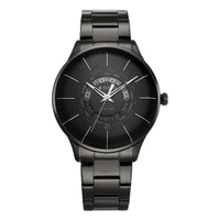 Titan Black Dial Stainless Steel Strap World Time with Date Watch for Men