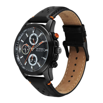 Titan Men Stainless Steel Round Shape Watches(90152KL02)