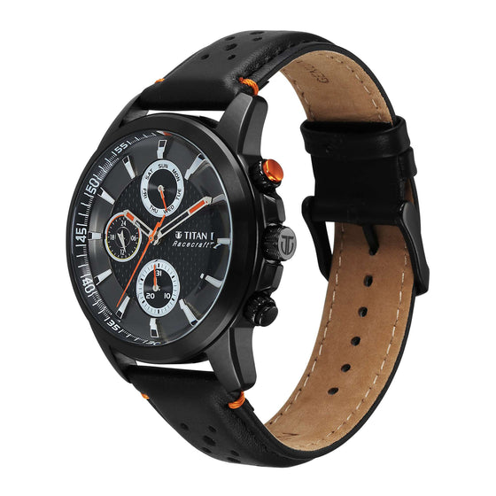 Titan Men Stainless Steel Round Shape Watches(90152KL02)