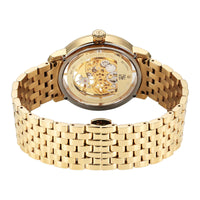 Titan Mechanical Slimline Golden Dial Mechanical Stainless Steel Strap watch for Men