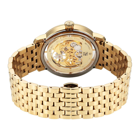 Titan Mechanical Slimline Golden Dial Mechanical Stainless Steel Strap watch for Men