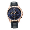 Titan Classic Chrono Blue Dial Leather Watch for Men