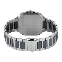 Titan Classique Black Square Dial Two Toned Stainless Steel Strap Analog with Date Watch for Men