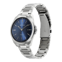 Titan Blue Dial Silver Titanium Strap Analog Watch for Men