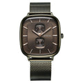 Titan Avant Garde Quartz Multifunction Brown Dial With Green Color Stainless Steel Strap Watch For Men