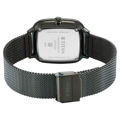 Titan Avant Garde Quartz Multifunction Brown Dial With Green Color Stainless Steel Strap Watch For Men