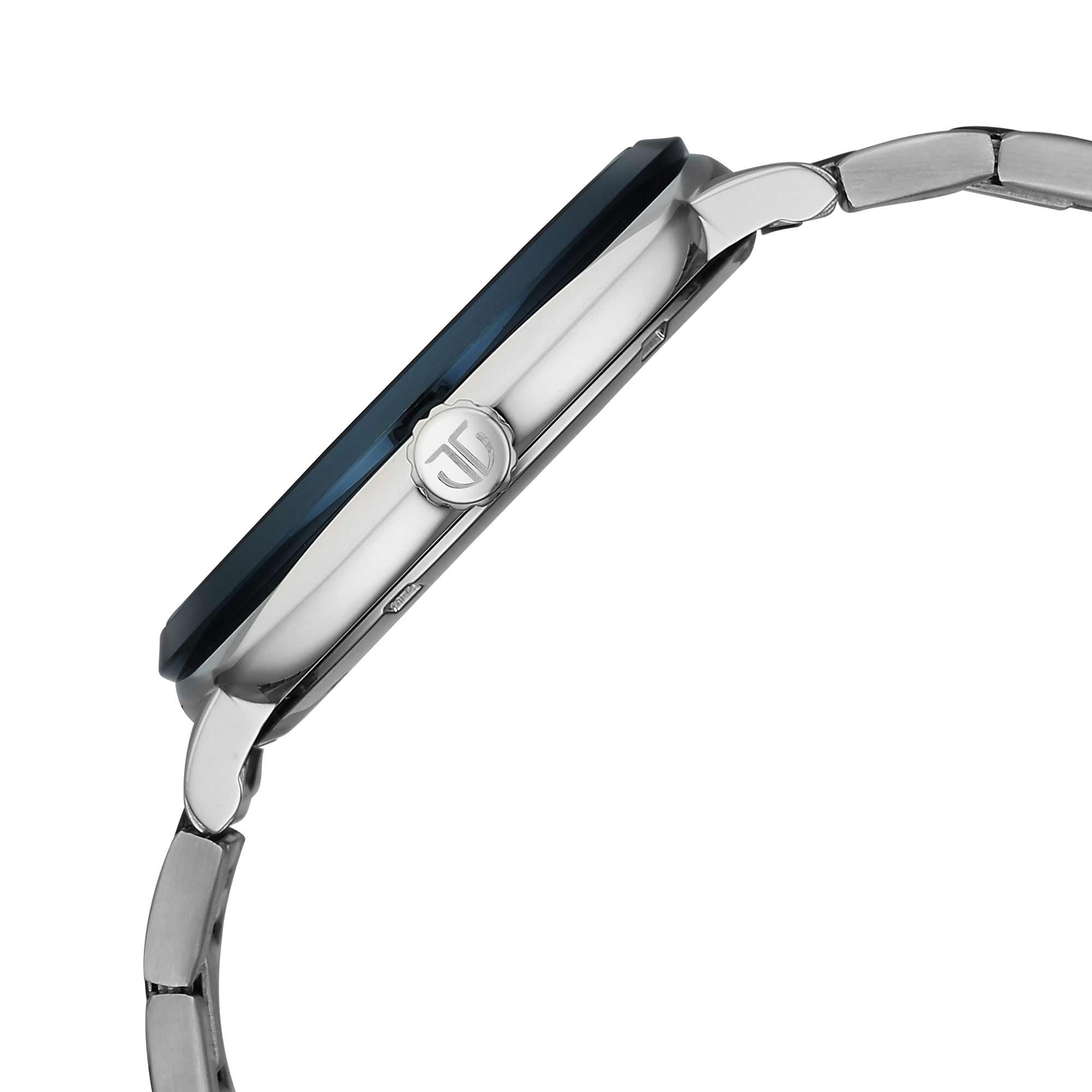 Titan Blue Dial Two Toned Metal Strap Analog with Date Watch for Men