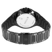 Titan Classic Slim Multifunction Quartz Multifunction Black Dial Stainless Steel Strap Watch For Men