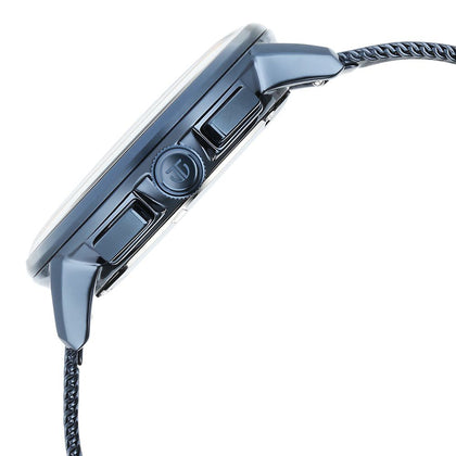 Titan Light leathers Multifunction Anthracite Dial Stainless Steel Strap Watch For Men