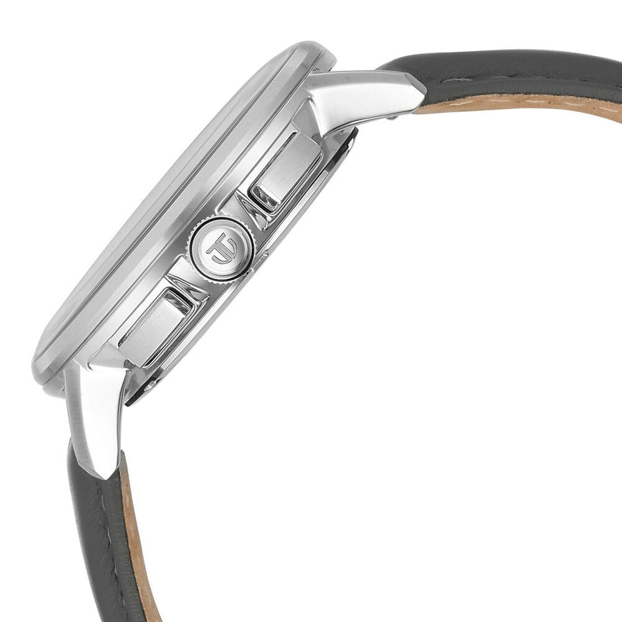 Titan Light leathers Multifunction Silver Dial Leather Strap Watch For Men