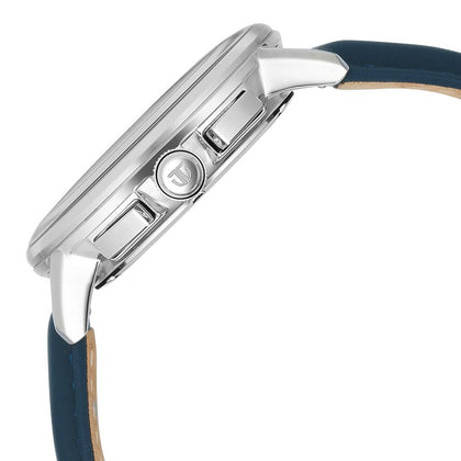 Titan Light leathers Multifunction Silver Dial Leather Strap Watch For Men