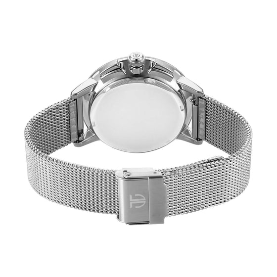 Titan Light leathers Multifunction Anthracite Dial Stainless Steel Strap Watch For Men