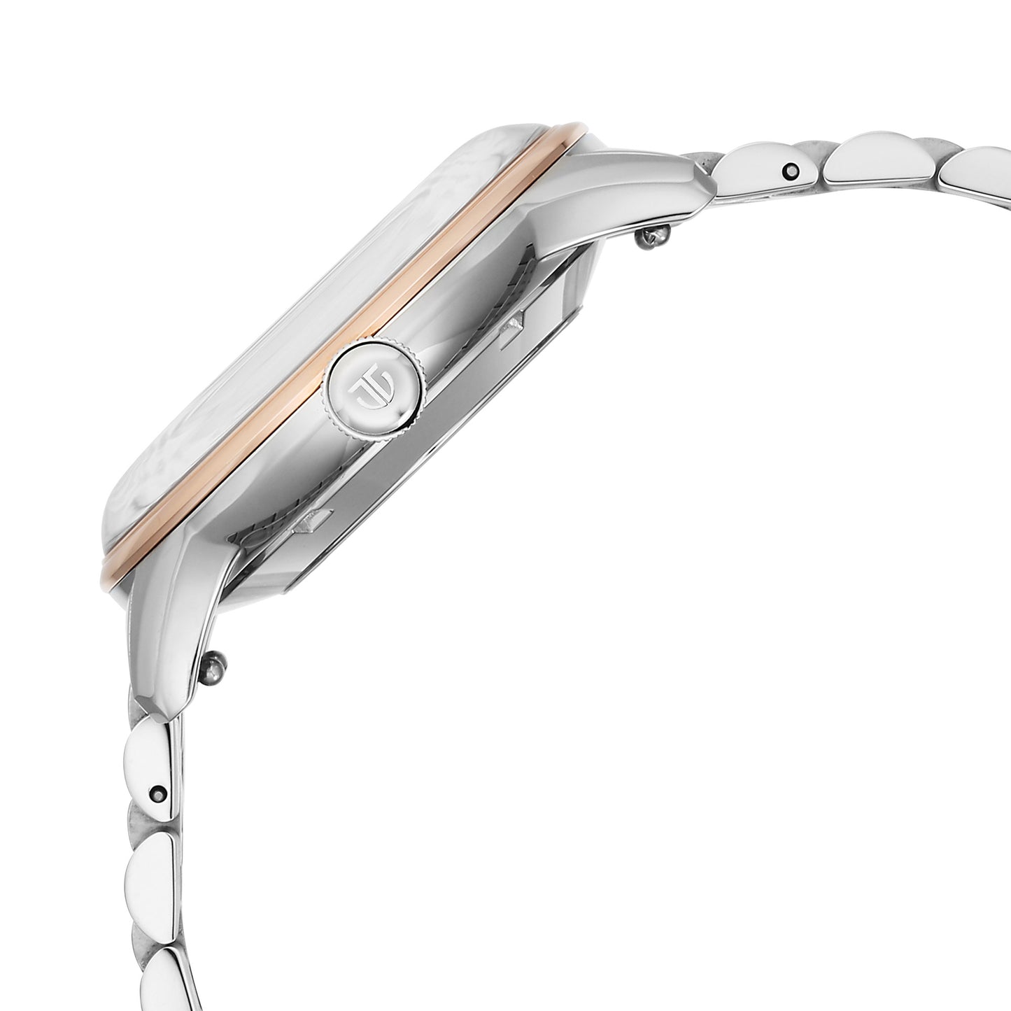 Titan Silver Dial Dual Color Stainless Steel Automatic with Date Watch for Men