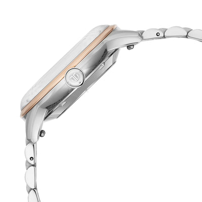 Titan Silver Dial Dual Color Stainless Steel Automatic with Date Watch for Men