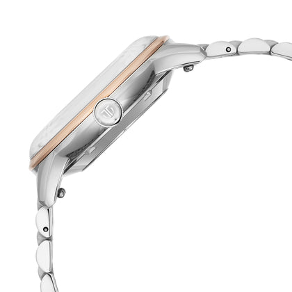 Titan Silver Dial Dual Color Stainless Steel Automatic with Date Watch for Men