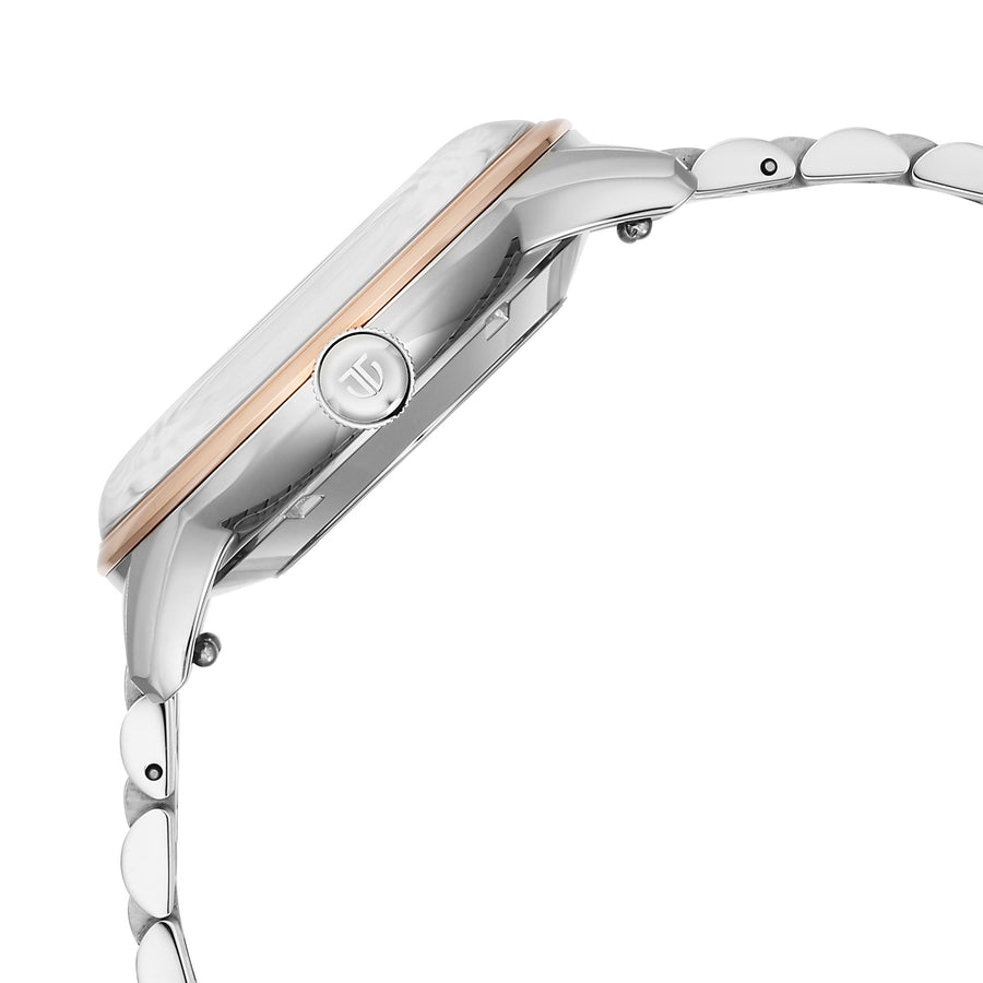 Titan Silver Dial Dual Color Stainless Steel Automatic with Date Watch for Men