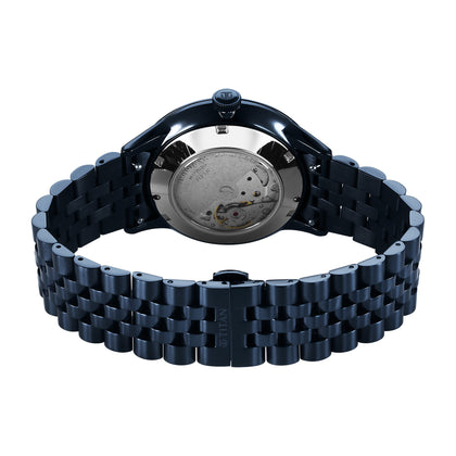 Titan Blue Dial Stainless Steel Strap Automatic with Date Watch for Men