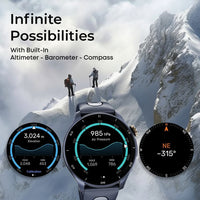 Titan Celestor Advanced GPS & Barometer 3.6 CM AMOLED Display with AOD, Pizoelectric Functional Crown Aurora Blue
