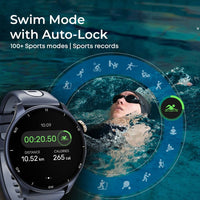 Titan Celestor Advanced GPS & Barometer 3.6 CM AMOLED Display with AOD, Pizoelectric Functional Crown Aurora Blue