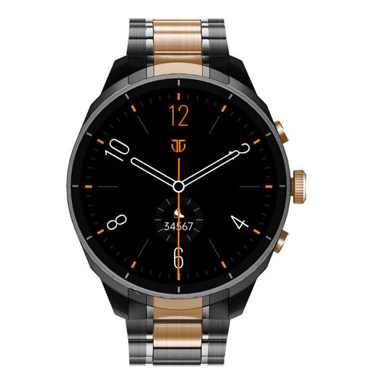 Titan Heritage Premium Smartwatch with All SS Design, 3.6 CM AMOLED Display, BT Calling, Advanced Chipset, Titan Health (90207KM01)