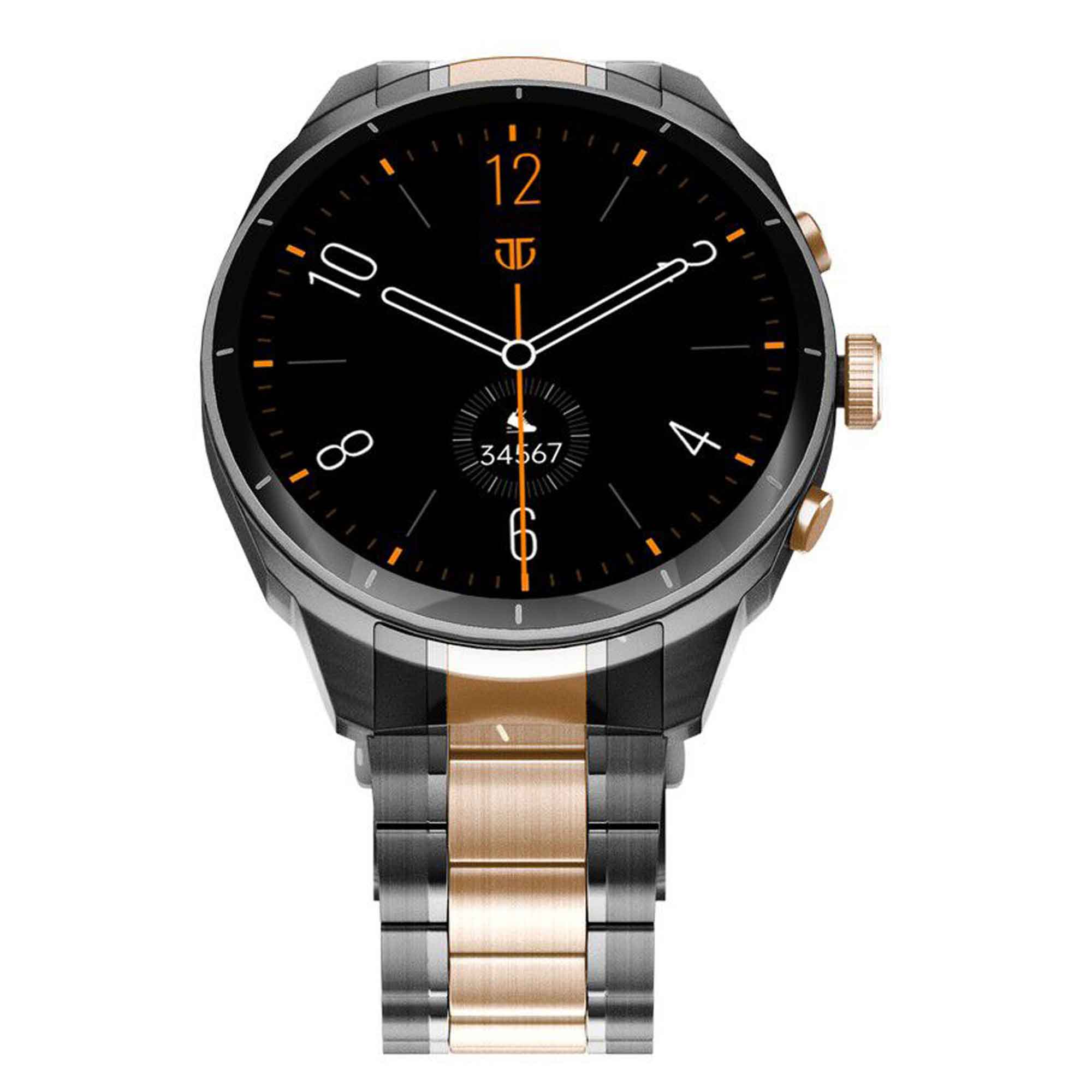 Titan Heritage Premium Smartwatch with All SS Design, 3.6 CM AMOLED Display, BT Calling, Advanced Chipset, Titan Health (90207KM01)